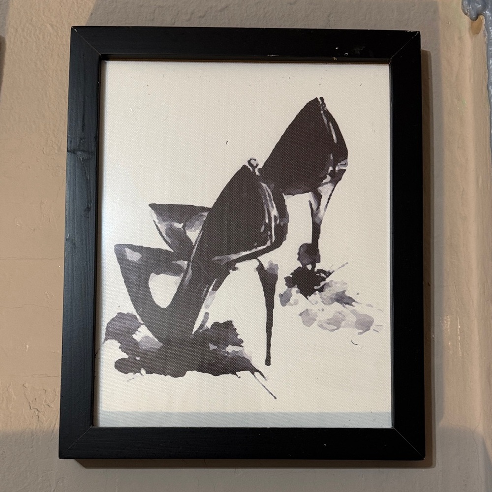 Elegant Black High Heel Art Print